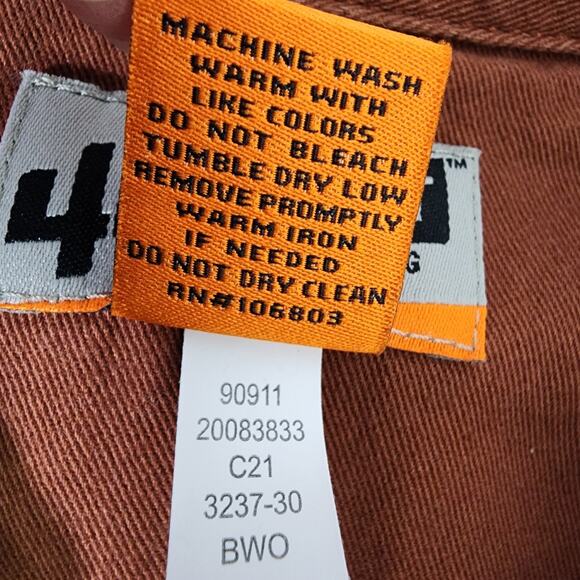 Duluth Trading Women's 40 Grit Work Shirt Brown Standard Fit Long Sleeve Large - Picture 8 of 8